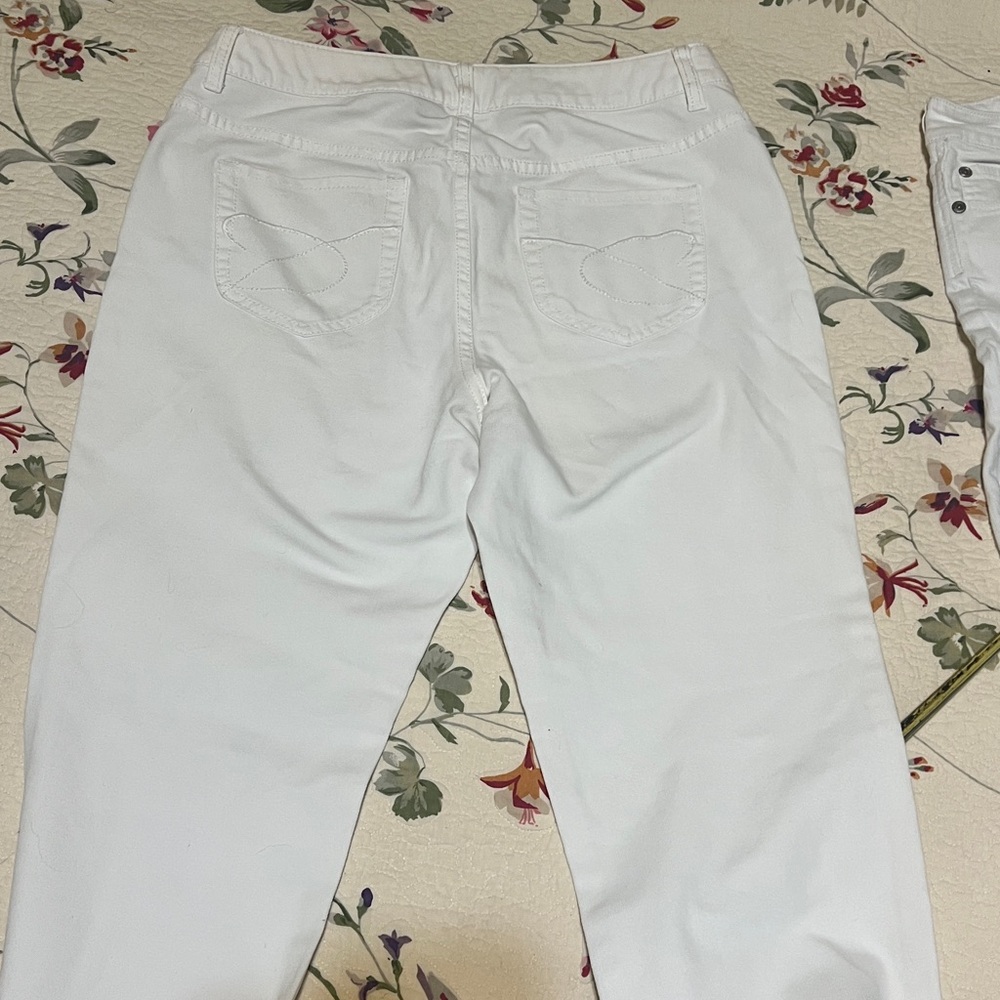 Chico's Platinum Cream Jeans size 1.5 Tall - Picture 6 of 7
